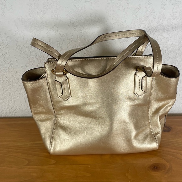 NWT Ralph Lauren Gold Handbag/Purse/Shoulder Bag - Picture 2 of 9